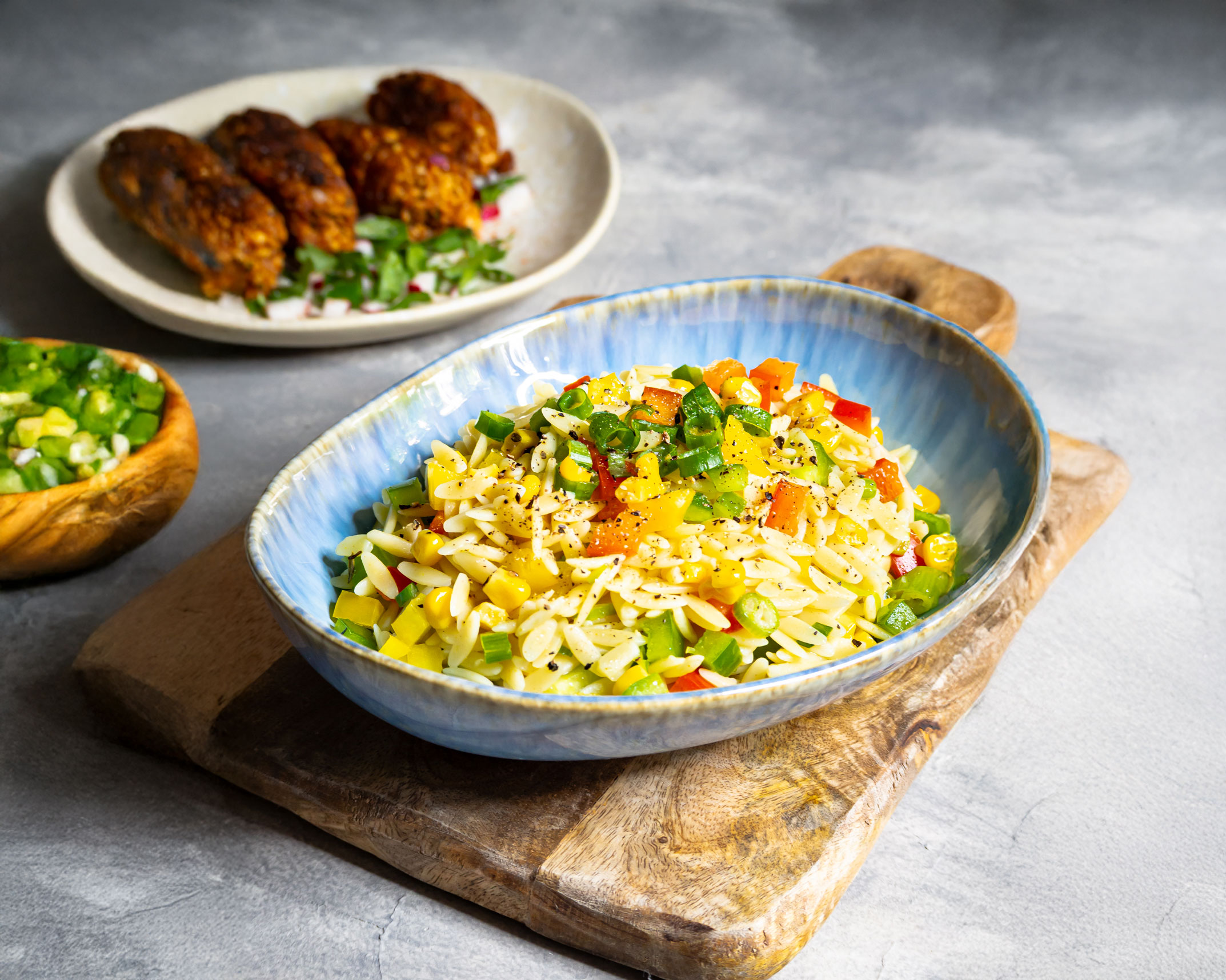 Mediterraner Kritharaki-Salat
