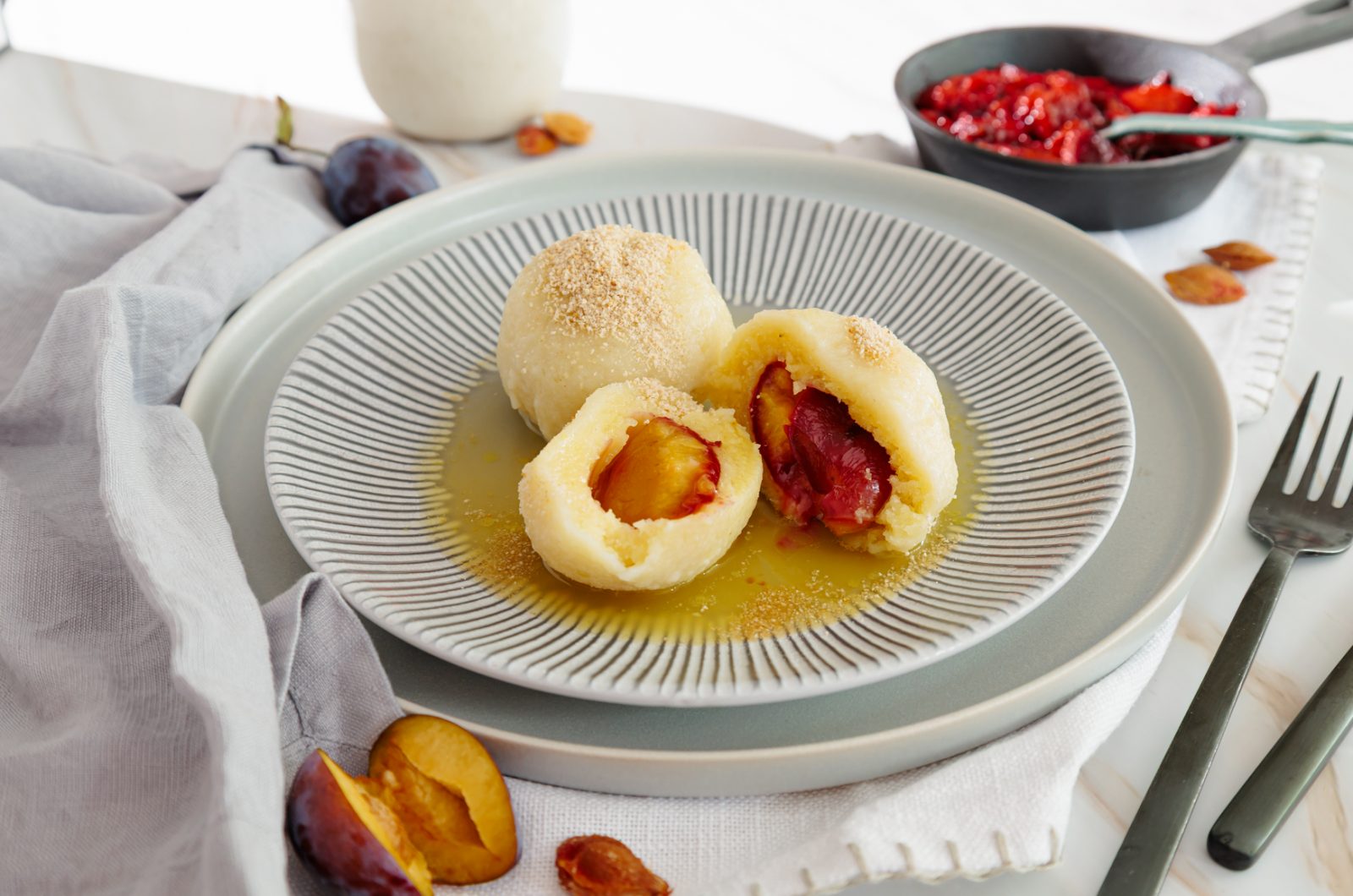 Vegane Zwetschgenknödel