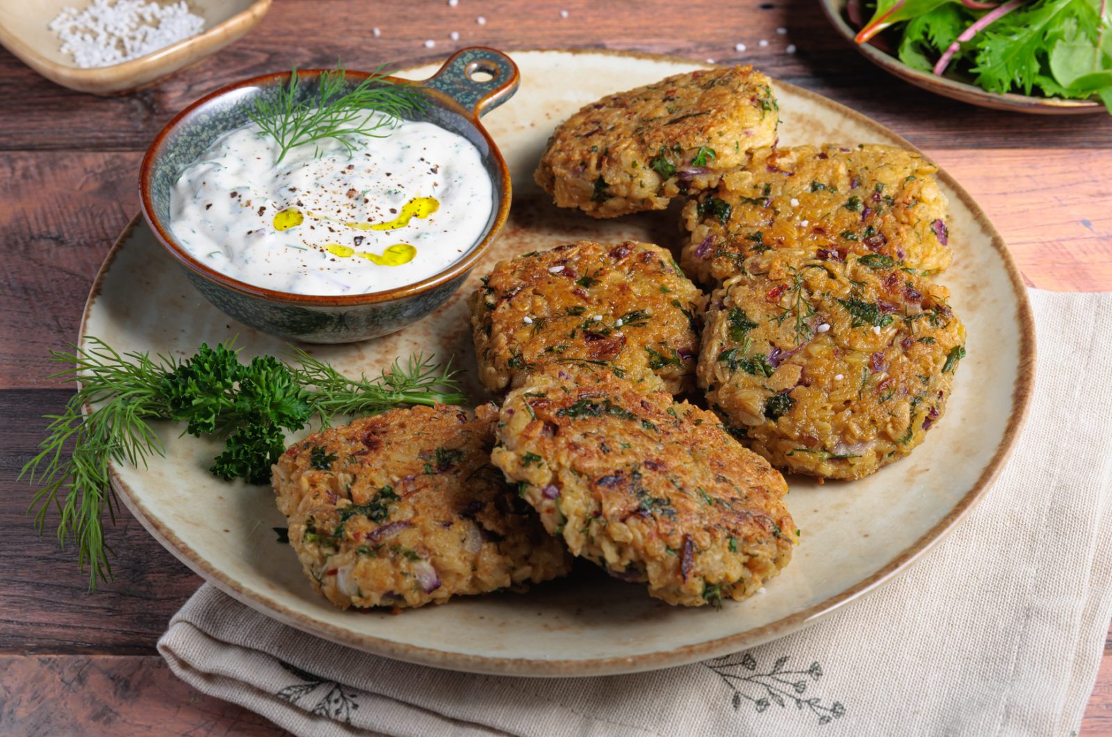 Vegane Frikadellen mit Haferflocken