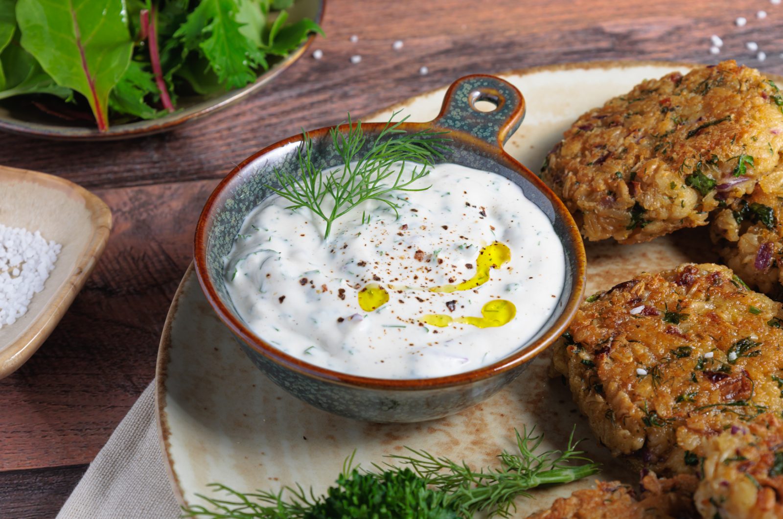 Veganer Joghurt-Kräuter-Dip