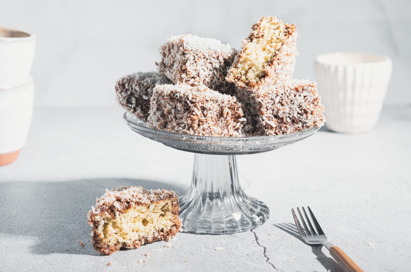 Schokoladen-Kokos-Würfel