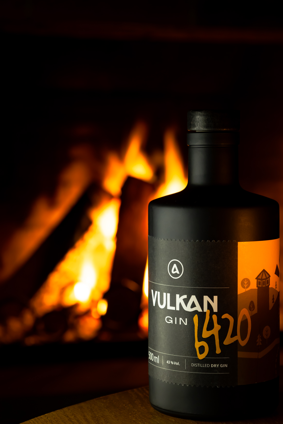 Vulkan Gin Produktfotografie