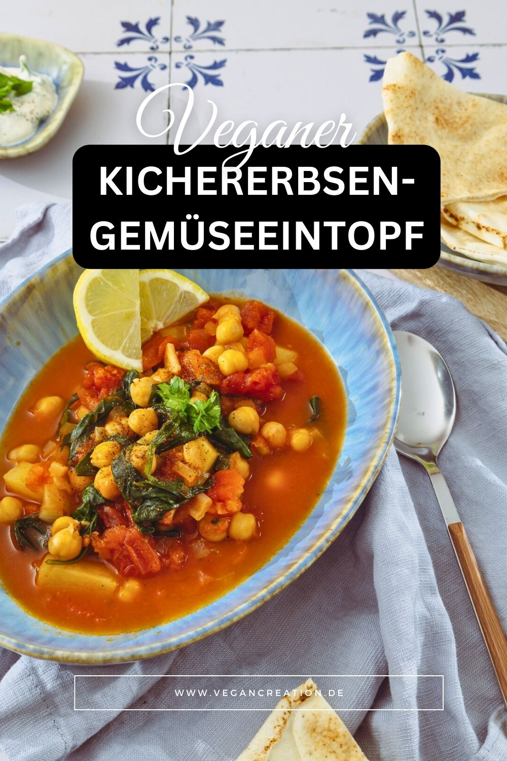 Pinterest Pin Kichererbsen-Gemüse-Eintopf