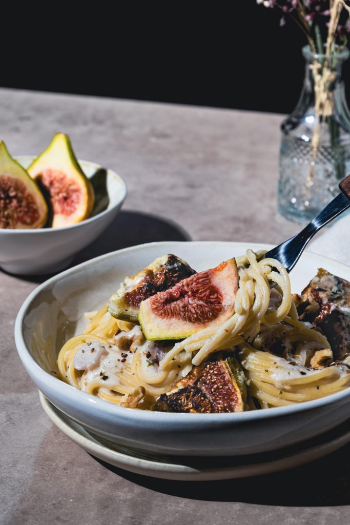 One-Pot Spaghetti mit Feigen